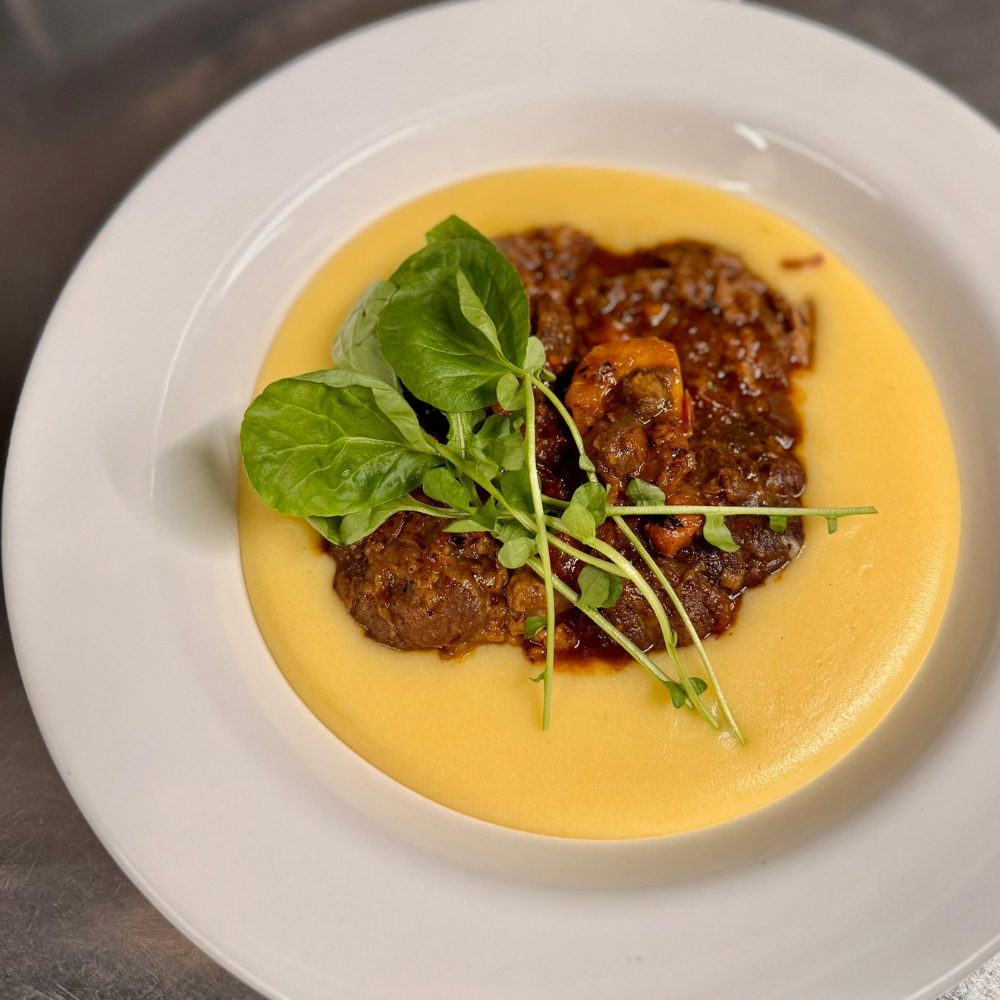 Ossobuco com polenta