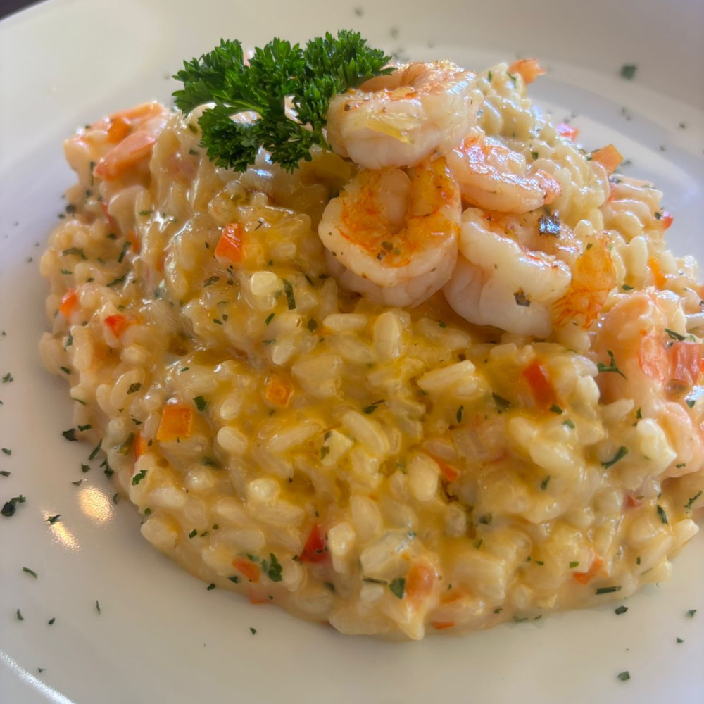 Risoto de camarão