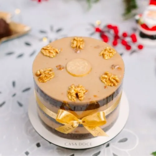 Bolo de Chocolate  com Nozes